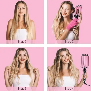 Stylish 3 Barrel Curling Iron - Aleath Hair Waver