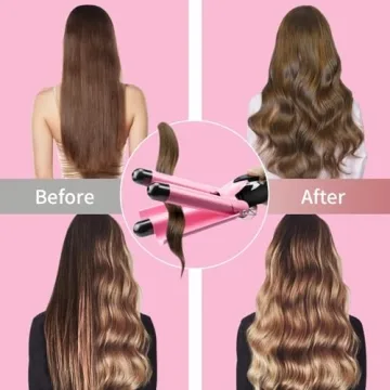 Stylish 3 Barrel Curling Iron - Aleath Hair Waver
