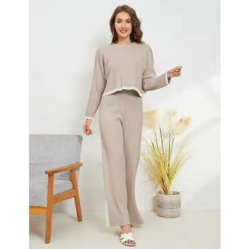 Stylish Dqbeng Two Piece Sweater Set for Women