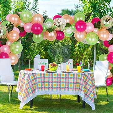 78 Piece Artificial Tropical Leaves for Vibrant Decor