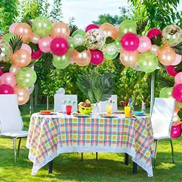 78 Piece Artificial Tropical Leaves for Vibrant Decor