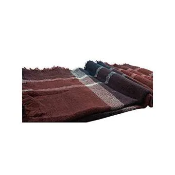 Century Star Stylish Plaid Scarf Soft Oversized Scarves Warm Cozy Blanket Winter Shawl Navy Red One Size