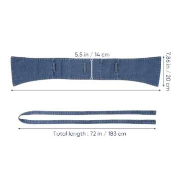 VALICLUD Women Denim Waist Cinch Belt Wide Corset Belts