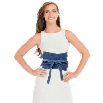 Stylish VALICLUD Women's Denim Waist Cinch Belt
