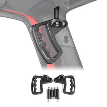 Voodonala Top Hard Grab Handle Bar Matte Surface Black Metal Install Grab Handle for Jeep Wrangler JK JKU Sports,Freedom,Sahara,Rubicon& Unlimited 2010-2018(JL not Suitable)