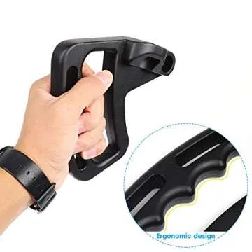 Voodonala Top Hard Grab Handle Bar Matte Surface Black Metal Install Grab Handle for Jeep Wrangler JK JKU Sports,Freedom,Sahara,Rubicon& Unlimited 2010-2018(JL not Suitable)