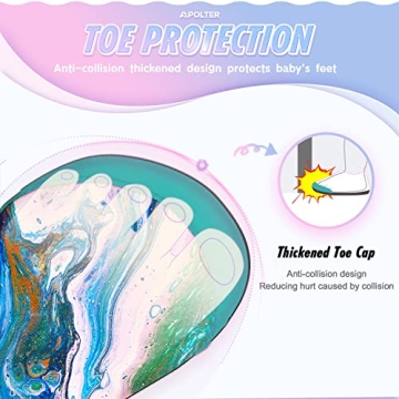 Apolter Baby Boys and Girls Swim Water Shoes Barefoot Aqua Socks Non-Slip for Beach Pool Toddler Kids