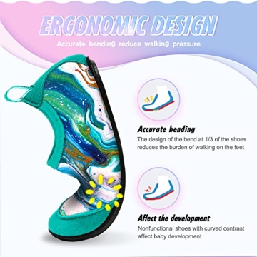 Apolter Baby Boys and Girls Swim Water Shoes Barefoot Aqua Socks Non-Slip for Beach Pool Toddler Kids