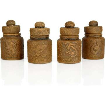Seven20 Harry Potter Ceramic Spice Jars Set - Hogwarts House Symbols