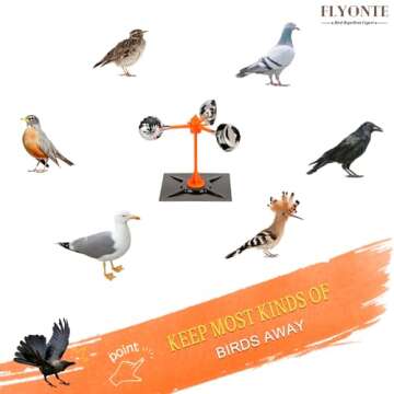 Flyonte Bird Scarer Device for Safe Outdoor Protection