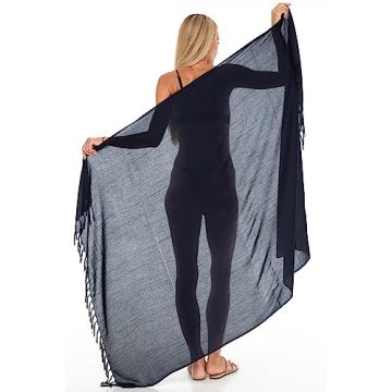 Shu-Shi Women's Beach Sarong Cover-Up – Versatile & Lightweight