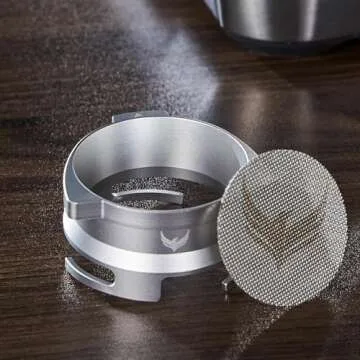 KNODOS Breville Espresso Machine Accessories Set 54mm Walnut Bottomless Portafilter,Calibrated Tamper, Coffee Distributor, WDT Tool, Espresso Funnel and Filter