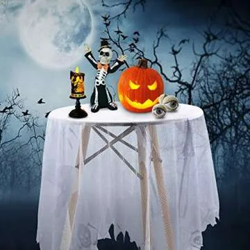 Qerhod Women's Skeleton Cape Poncho for Halloween Costume