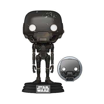 Funko Pop! Star Wars: Across The Galaxy - K-2SO Vinyl Bobblehead and Pin
