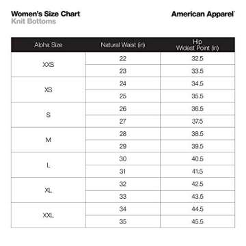 American Apparel Women's Nylon Tricot High Waist Legging, Black, Small