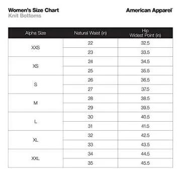American Apparel Women's Nylon Tricot High Waist Legging, Black, Small