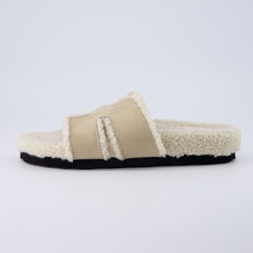CUSHIONAIRE Cuddle Fur Slippers for Women - Memory Foam Comfort