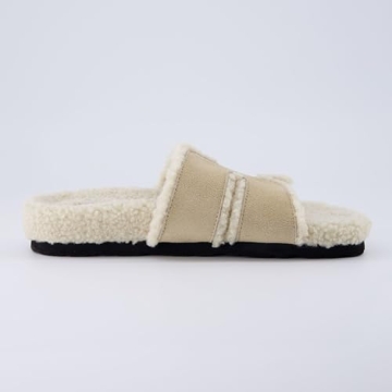 CUSHIONAIRE Cuddle Fur Slippers for Women - Memory Foam Comfort