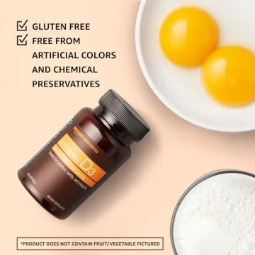 Amazon Elements Vitamin D3 5000 IU 180 Softgels