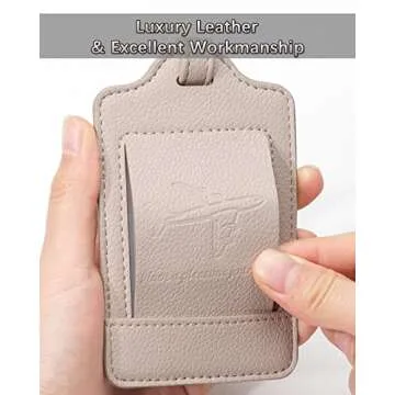 Stylish Teskyer Luggage Tags - 3 Pack Premium Quality