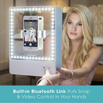 Portable RIKI LOVES RIKI LED Makeup Mirror with Bluetooth