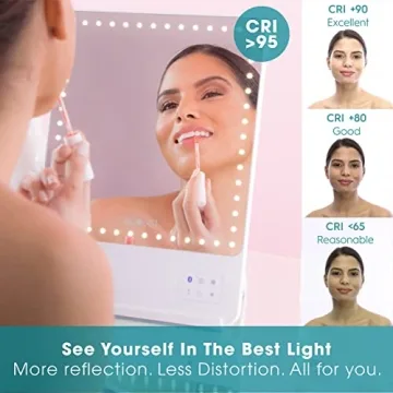 Portable RIKI LOVES RIKI LED Makeup Mirror with Bluetooth