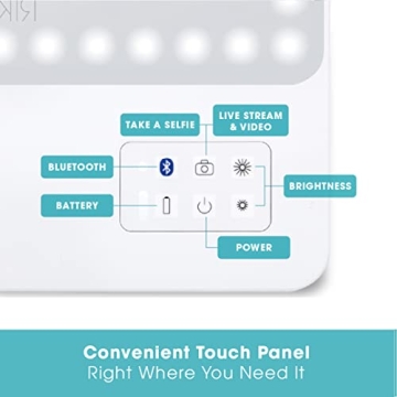 Portable RIKI LOVES RIKI LED Makeup Mirror with Bluetooth