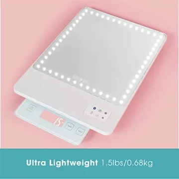 Portable RIKI LOVES RIKI LED Makeup Mirror with Bluetooth