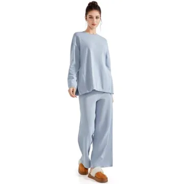 SUUKSESS Women Lounge Set 2 Piece Pajamas Cozy Style