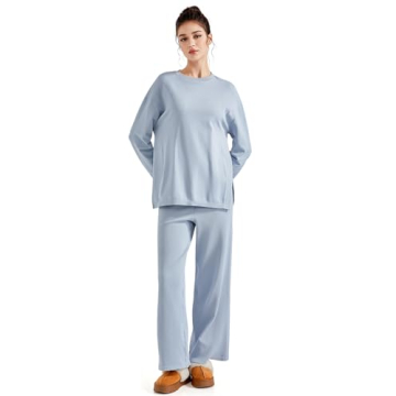 SUUKSESS Women Lounge Set 2 Piece Pajamas Cozy Style