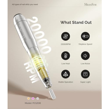 MelodySusie PC120B Electric Nail Drill Compact Multifunctional