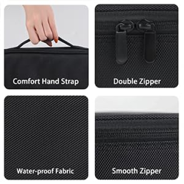 DISEN Makeup Bag Organizer for Travel with Adjustable Dividers