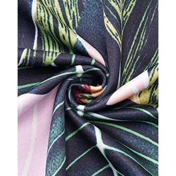 Newshows Dresses for Women 2025 Beach Cover ups Spaghetti Strap Casual Laua Party Tropical Outfits Cocktail Long Formal Flowy Sundresses Trendy (Black Floral Leaf, M)