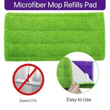 Eco-Friendly Reusable Mop Pads Compatible with Swiffer Wet Jet