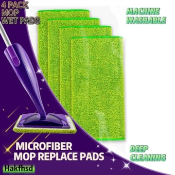 Eco-Friendly Reusable Mop Pads Compatible with Swiffer Wet Jet