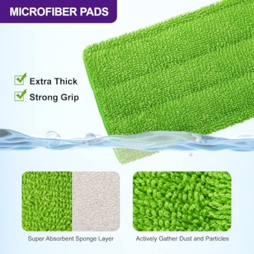 Eco-Friendly Reusable Mop Pads Compatible with Swiffer Wet Jet