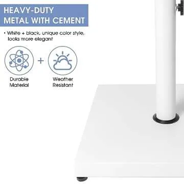 40LBS Sundale Outdoor Umbrella Base for Patio Use
