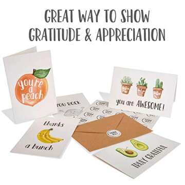 Funny Thank You Cards - 40 Pack for Employees and More