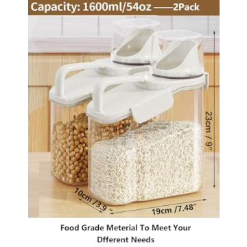 Buy Airtight Cereal Containers Set 1.6L 2pcs