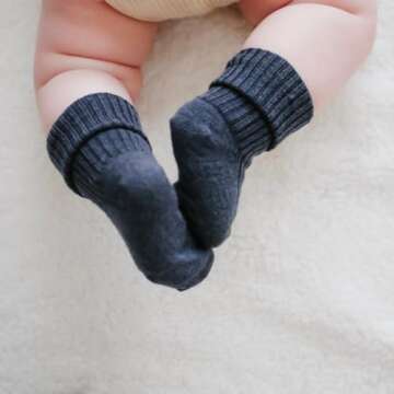 Woolino Wool Baby Socks for Infants, Warm and Cozy