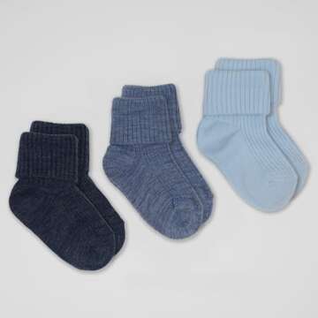 Woolino Wool Baby Socks for Infants, Warm and Cozy