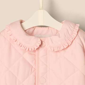 Stylish Baby Girls' Midweight Field Jacket in Pink