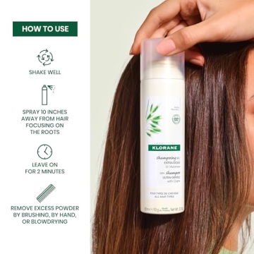 Klorane Dry Shampoo Revives Hair with Oat Milk Formula