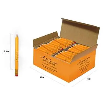 Nikola Works Mini Golf Pencils - Bulk 192 Count Pack - Pre-Sharpened