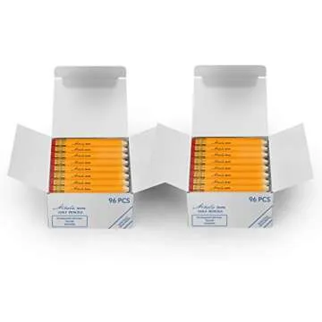 Nikola Works Mini Golf Pencils - Bulk 192 Count Pack - Pre-Sharpened