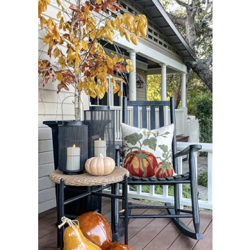 Stylish Lamplust Outdoor Lantern with Timer and Batteries