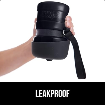 Gorilla Grip Portable Dog Water Bottle 20 oz Leak Proof