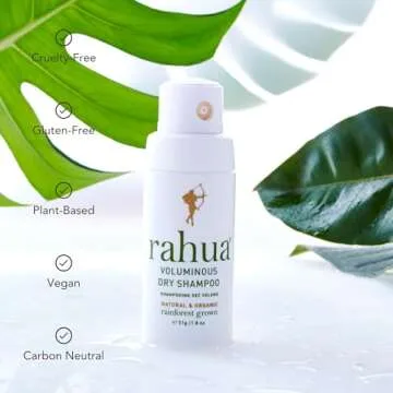 Rahua Voluminous Dry Shampoo Spray 1.8 Fl Oz, Long Lasting Dry Hair Shampoo Texture Spray for Clean Hair, Styling, Instant Texture & Volume, with Nourishing Natural, Plant-Based Derived Ingredients