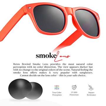 Retro Rewind Iconic Kids Sunglasses for Boys Girls - Shatterproof UV400 Children Sunglasses for Toddlers and Little Kids Age 2-10