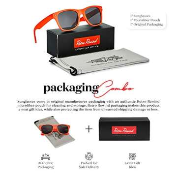 Retro Rewind Iconic Kids Sunglasses for Boys Girls - Shatterproof UV400 Children Sunglasses for Toddlers and Little Kids Age 2-10